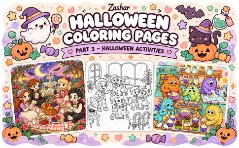Halloween Coloring Pages: from the publisher, image 03