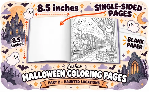 Halloween Coloring Pages: from the publisher, image 02