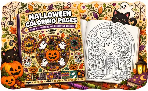 Halloween Coloring Pages: from the publisher, image 01