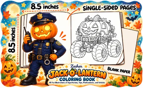 Jack-o'-Lantern Coloring Book: from the publisher, image 02