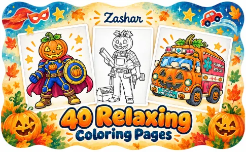 Jack-o'-Lantern Coloring Book: from the publisher, image 03