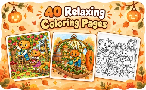Halloween Coloring: Spooky Lanterns: from the publisher, image 03